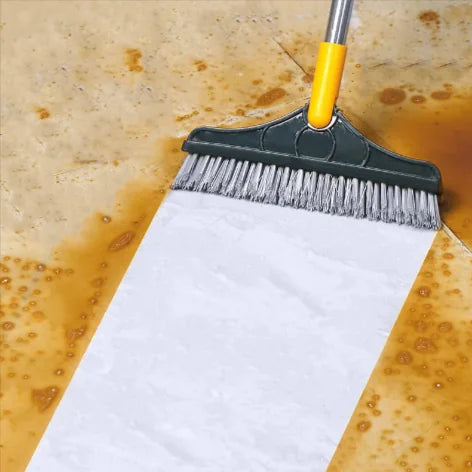 2-in-1 Floor Scrub Brush with Squeegee