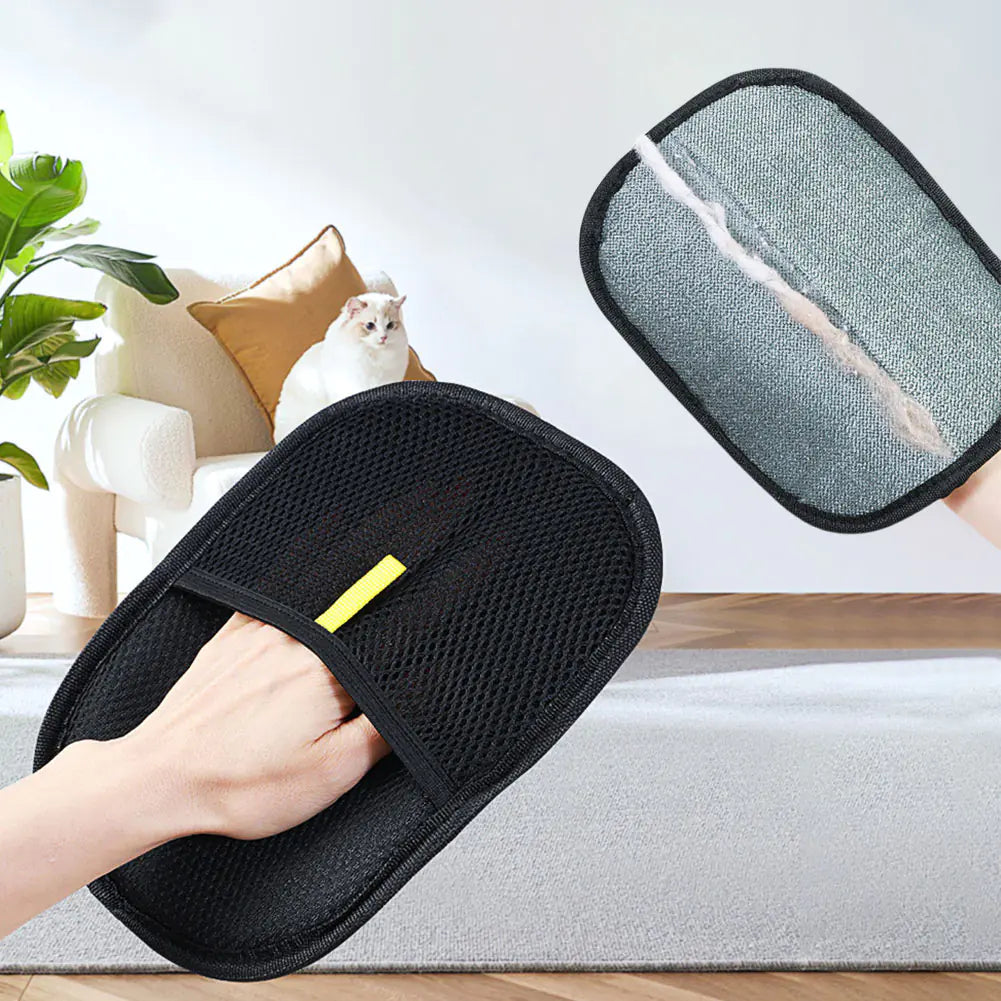 Pet Hair Remover Glove for Dogs & Cats – Gentle Grooming Tool