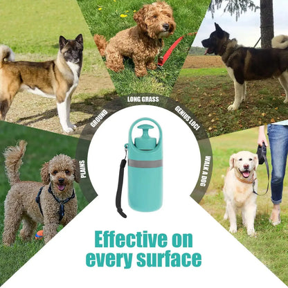 Dog Pooper Scooper with Built In Waste Bags No Touch Cleanup Tool