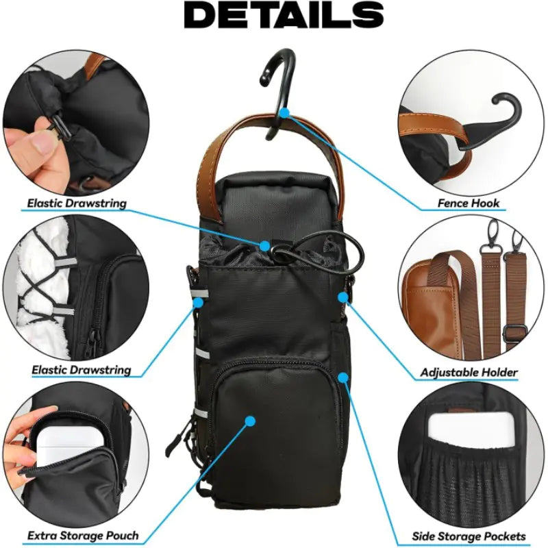 Magnetic Waterproof Sports Bag – Secure Storage for Water Bottle, Mobile & Gym Essentials