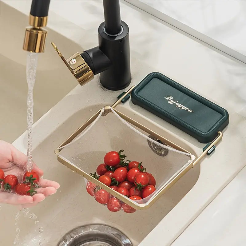 Kitchen Sink Strainer RackPremium Kitchen Sink Strainer Rack | Rustproof, Adjustable & Space-Saving Design