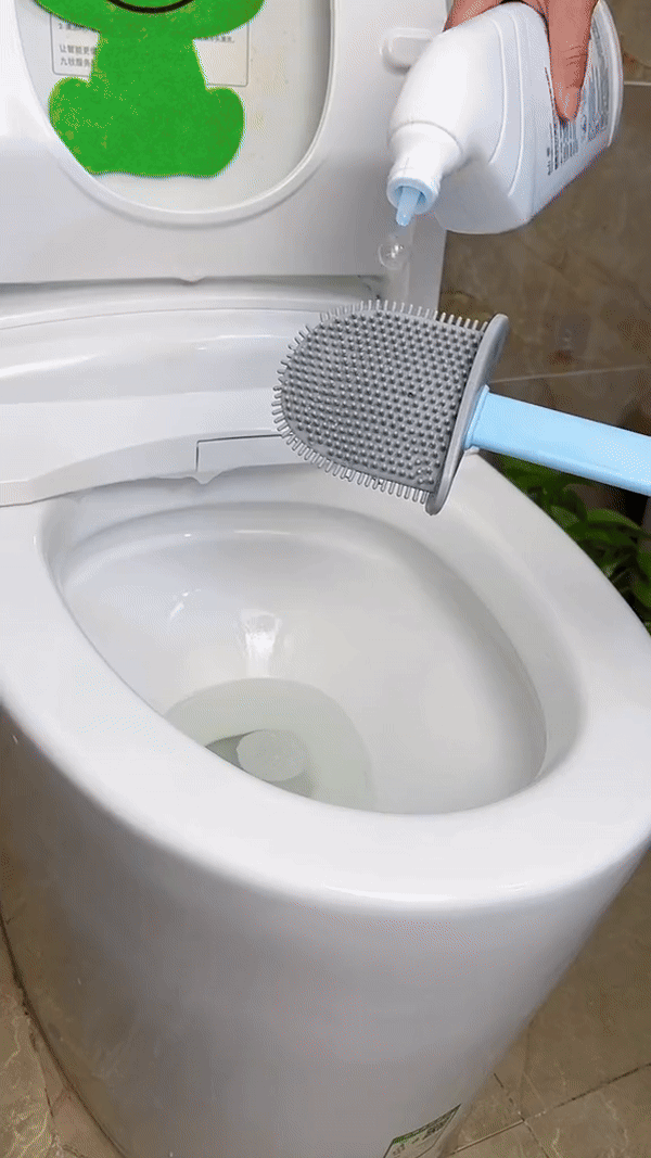 Silicone Toilet Cleaning Brush – Flexible Bristles for Easy, Mess-Free Cleaning