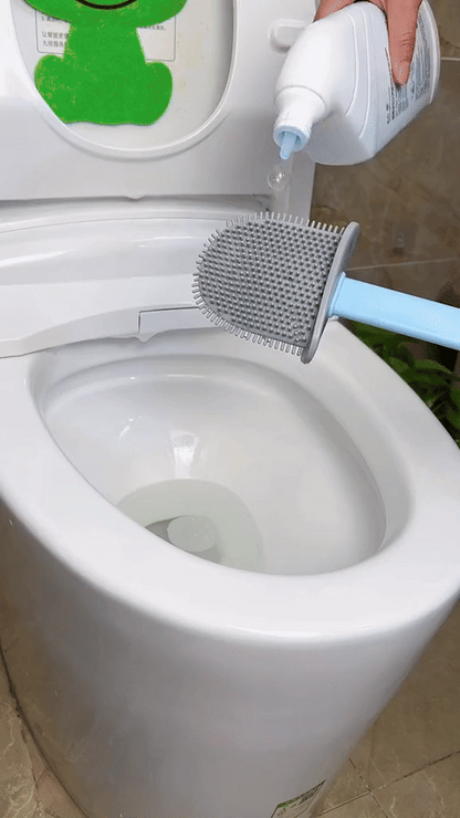 Silicone Toilet Cleaning Brush – Flexible Bristles for Easy, Mess-Free Cleaning