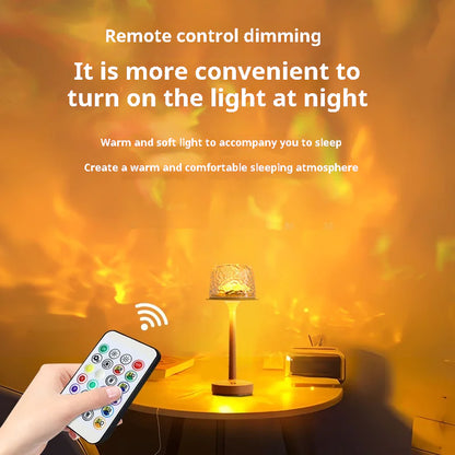 Ocean Wave Projector Light – Cordless RGB LED Night Light with Remote Control