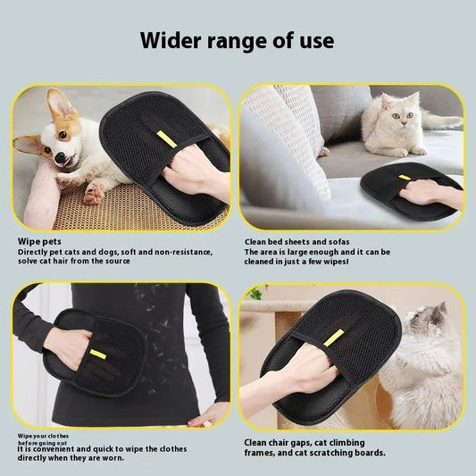 Pet Hair Remover Glove for Dogs & Cats – Gentle Grooming Tool